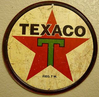 TEXACO STAR LOGO 1950s Antique Vintage Look Oil Gas Pump Americana 