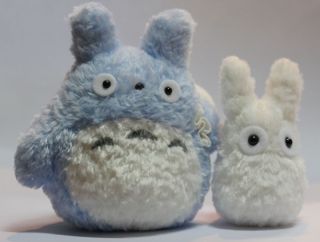 totoro anime plush soft toy blue white x2pcs from china