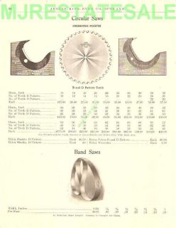 1911 antique simonds circular saw blade catalog ad time left