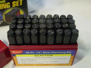 Steel Metal Letter & Number Set Kit Tool Wood Punch Stamp 