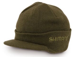 shimano visor beany wooly hat with logo 