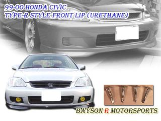 99 00 Civic 2dr Type R Front Bumper Lip (Urethane) (Fits Civic)
