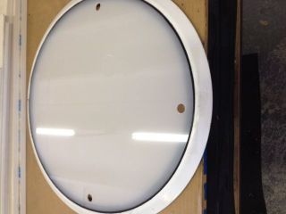 Bomar replacement hatch lens 20 1/8 Diameter white acrylic