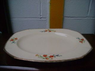 1937+ ALFRED MEAKIN MARIGOLD LARGE MEAT PLATE PRINCESS SHAPE