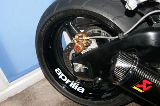 APRILIA rsv rs50 rs125 rs250 rsv mille tuono race wheels stickers x 2 