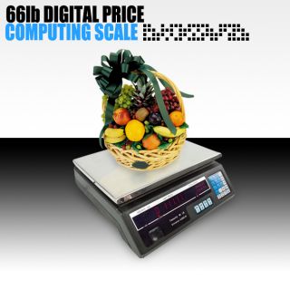 Newly listed 60lb Digital Electronic Scale Price Computing Deli Food 