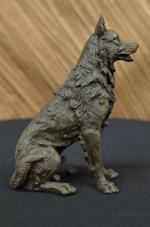 English Bull Dog German Shepherd Breeder Collector Bronze Marble 