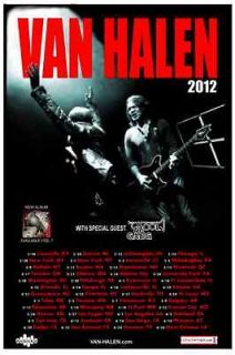 Van Halen 2012 box office concert tour POSTER kool & The Gang USA 