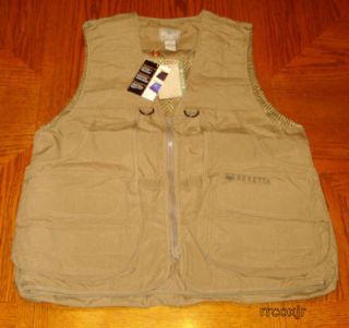 beretta cordura front load field hunting vest tan l time