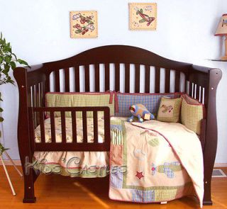 Newly listed 4 in 1 ASPEN SOLID WOOD CHERRY CONVERTIBLE BABY CRIB 