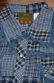 Men America Undergear Mens Pearl Snap Fringe Shirt XL BRAND NEW