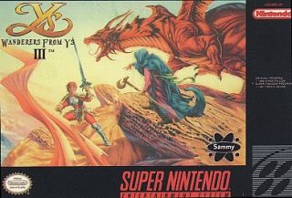 Ys III Wanderers from Ys Super Nintendo, 1989