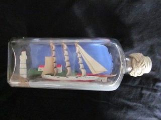 Vintage Hand Made (NOT KIT) Scratchbuilt Ship in a Bottle. Superb 