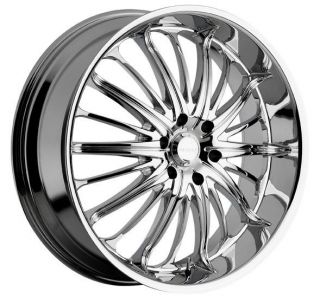 28 inch 28x10 akuza belle chrome wheels rims 5x5 5x127