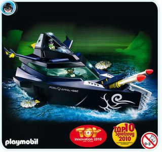 playmobil secret robo gangster battle yacht 4882 