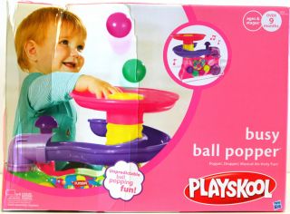 playskool busy ball popper pink damaged box one day shipping