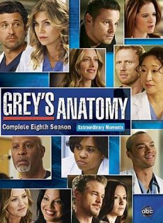 Greys Anatomy The Complete Eighth Season (DVD, 2012, 6 Disc Set)