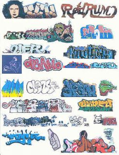 Newly listed HO GRAFFITI DECALS VALUE PACK ASSORTMENT OF 5 SETS CLEAR 