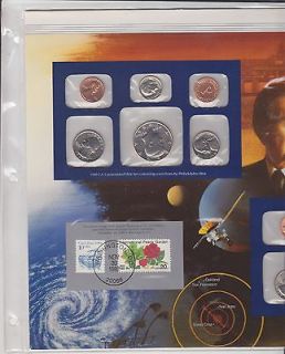 1989 Postal Commemorative Society US Mint Uncirculated Coin Set With 