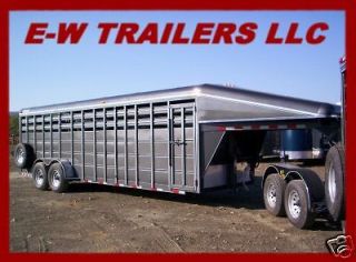 new 2012 delta stock and cattle trailer 24 gooseneck time