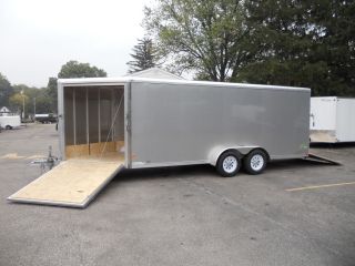 NEW 2013 7X18 NEO ALL ALUM. 2 PLACE SNOWMOBILE TRAILER 6FT 4IN INT 