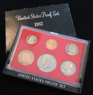 1982 UNITED STATES PROOF COIN SET   * Combined Shipping Deal  *