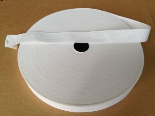 inch wide white knitted elastic 50 yds roll new  14 99 