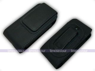 vertical black leather case for samsung galaxy 551 from hong