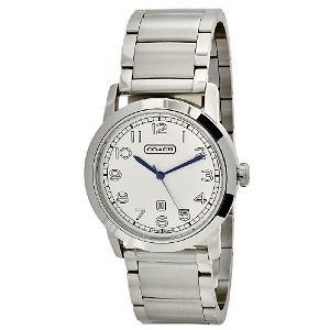 NEW, Authentic Coach Bleecker Stainless Steel Mens Watch Model 