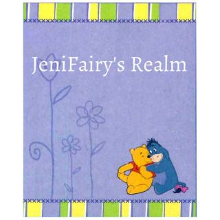 DISNEY Winnie the Pooh & Eeyore Embroidered/Ap​pliqued Throw 127cms 