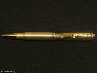 bullet pen 308 cal brass rifle casing ball point time