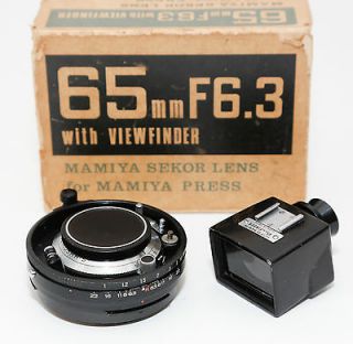 Mamiya Universal Press 65mm f6.3 P with External Finder for Polaroid 