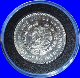 1964 Mexican Un Peso Silver Coin THREE Mexican Silver Dollars 3 TOTAL 