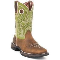 RD3573 Flirt with Durango Womens Tan Saddle Lace Western Boots size 8 
