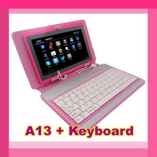 Inch Allwinner A13 MID Android 4.0 Tablet PC WiFi Camera + Keyboard 