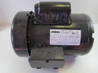 Roxell 1 HP 115/230 VAC Single Phase Reversible Auger Drive Motor 
