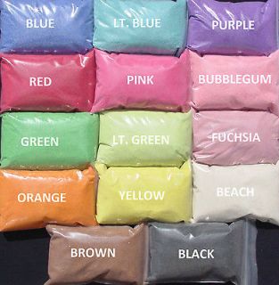 HOME CRAFTED* COLORED SAND 2  1LB BAGS UNITY SAND, WEDDINGS, ART 