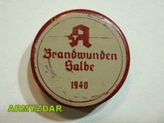 ww2 german medical salve brandwunden salbe 1940 from czech republic