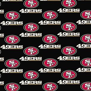 nfl san francisco 49ers cotton fabric by the yard 60
