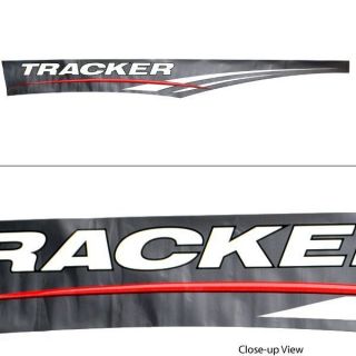 TRACKER 135571 GRAY/RED/WHITE 93 1/2 X 10 1/4 IN STARBOARD BOAT DECAL 