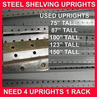 Uprights make10 feet high rack commercial steel shelving slotted 