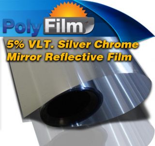 Silver Mirror Reflective Glass Window Solar Film 152cm x 30m Bulk 
