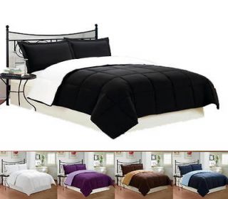 PC New Soft Down Alternative Reversible Comforter Bedding Set