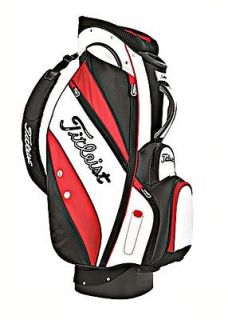 Titleist Lightweight Cart Bag   Black/White/Re​d   BRAND NEW 