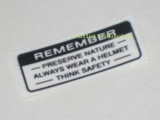 sticker decal remember honda cb100 c102 c70 cl90 xl125 from