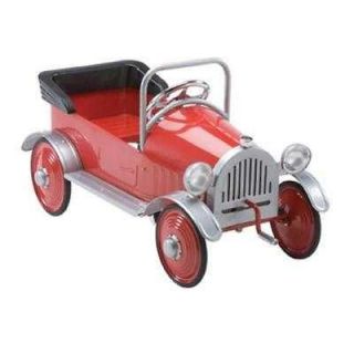 antique red hot rod pedal car  229