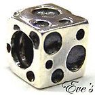 biagi silver block of cheese european bead bs 021 one