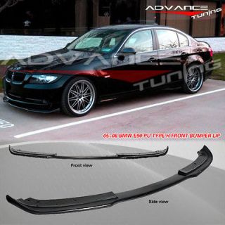 FOR 05 08 BMW E90 325 328 3 SERIES URETHANE TYPE H FRONT BUMPER LIP 