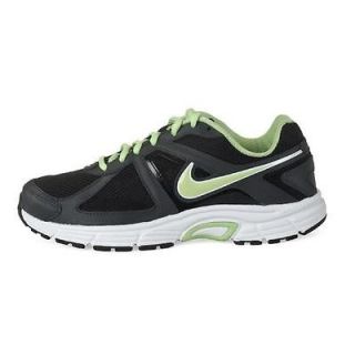 running shoes women nike dart 9 black green 443863 012