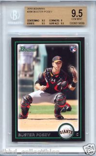 Newly listed BUSTER POSEY SF Giants 2010 Bowman rookie BGS 9.5 GEM 